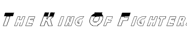 The King Of Fighters Family font preview