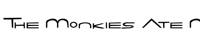 The Monkies Ate My Soul font preview