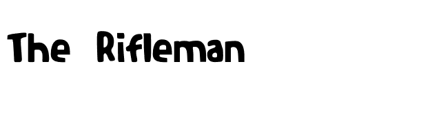 The Rifleman font preview