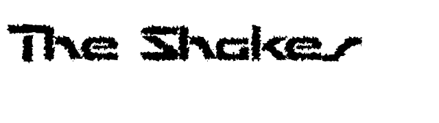 The Shakes font preview