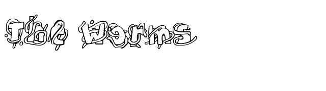 The Worms font preview