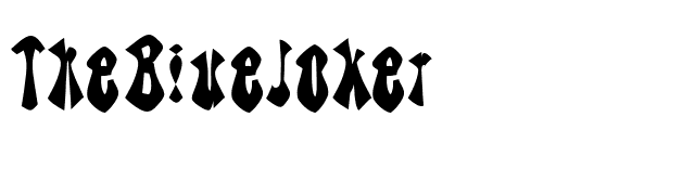 TheBlueJoker font preview