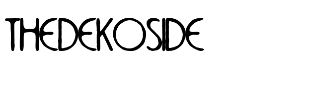 TheDekoSide font preview