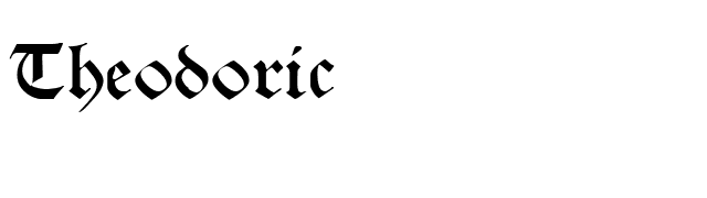 Theodoric font preview