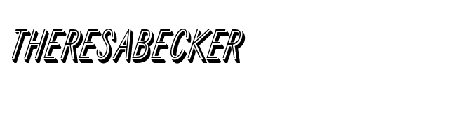 TheresaBecker font preview