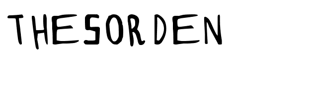 Thesorden font preview