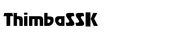 ThimbaSSK font preview