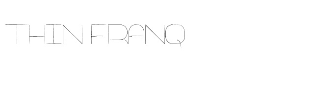 Thin Franq font preview