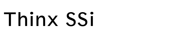 Thinx SSi font preview