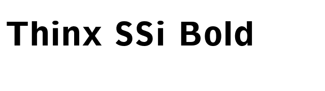 Thinx SSi Bold font preview