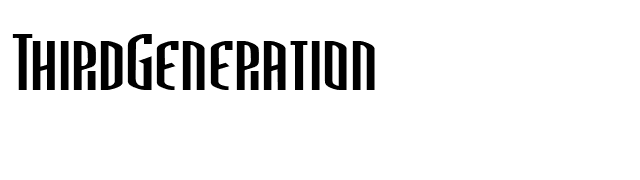 ThirdGeneration font preview