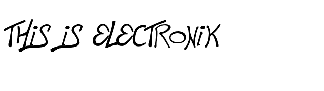 This is Electronik font preview