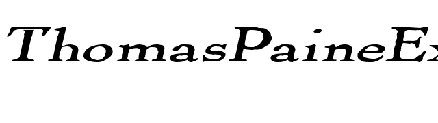 ThomasPaineExtended Italic font preview