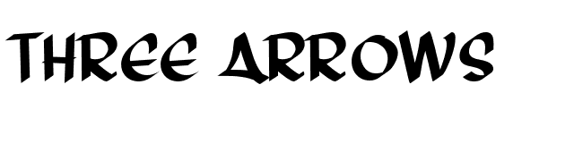 Three Arrows font preview