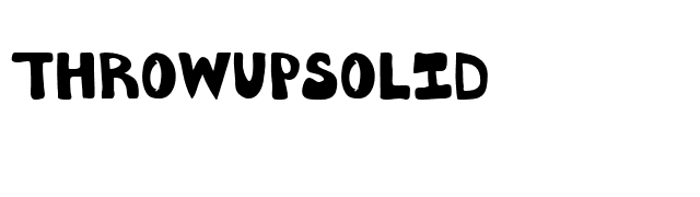 ThrowupSolid font preview