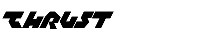 Thrust font preview