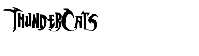 ThunderCats font preview