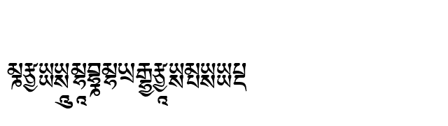 TibetanMachineWeb5 font preview