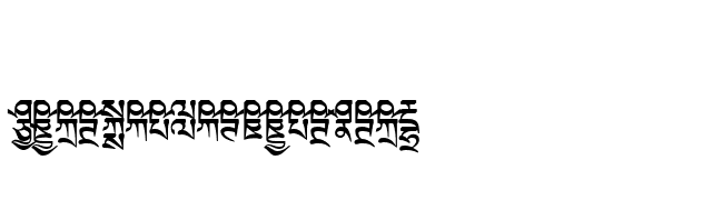 TibetanMachineWeb6 font preview