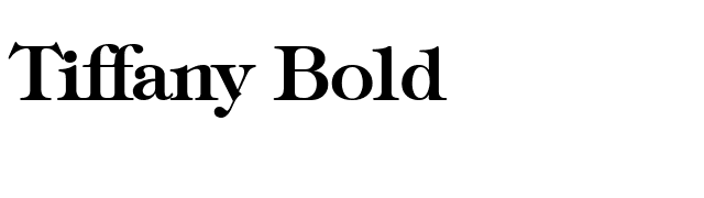 Tiffany Bold font preview