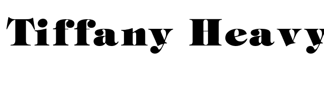 Tiffany Heavy Regular font preview