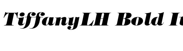 TiffanyLH Bold Italic font preview