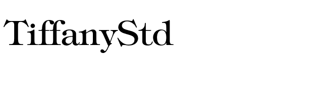 TiffanyStd font preview