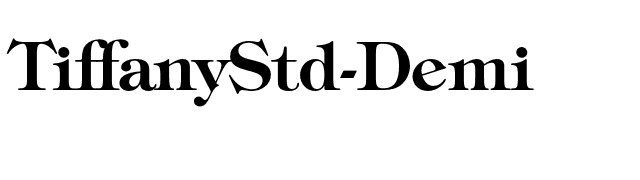 TiffanyStd-Demi font preview