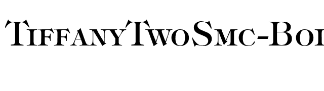 TiffanyTwoSmc-Bold font preview