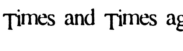 Times and Times again font preview
