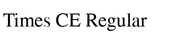 Times CE Regular font preview