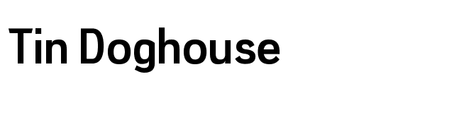 Tin Doghouse font preview