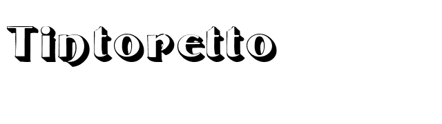 Tintoretto font preview