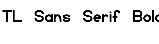 TL Sans Serif Bold font preview