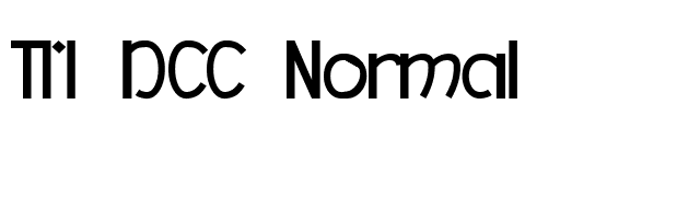 TM DCC Normal font preview