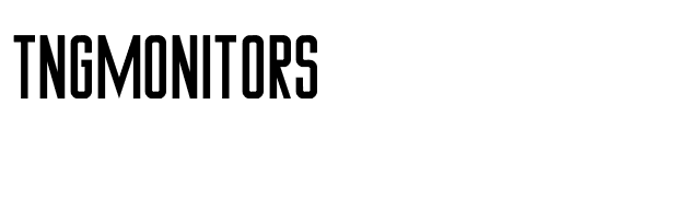 TNGMonitors font preview