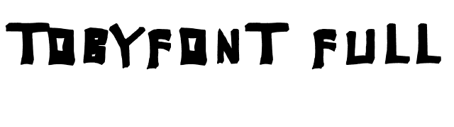 TobyFont Full font preview