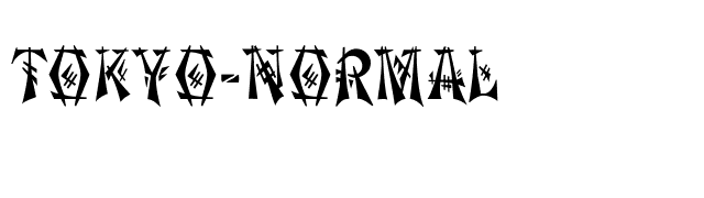 Tokyo-Normal font preview