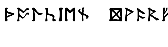 Tolkien Dwarf Runes Font - FontPalace.com