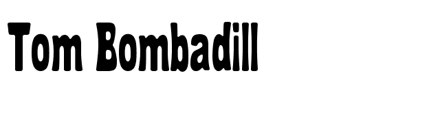 Tom Bombadill font preview