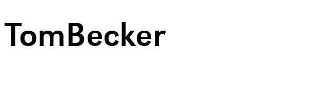 TomBecker font preview