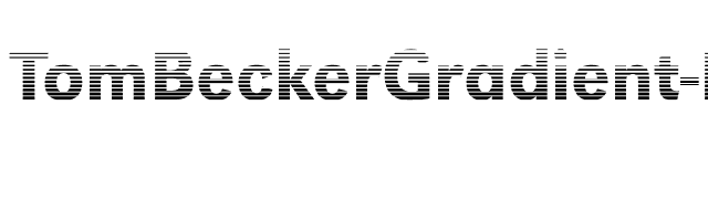 TomBeckerGradient-Medium font preview