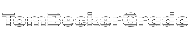 TomBeckerGradoE-Bold font preview