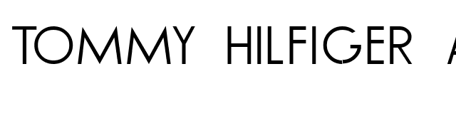 TOMMY HILFIGER AF font preview