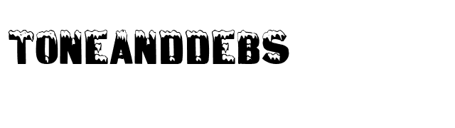 ToneAndDebs font preview