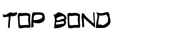 Top Bond font preview