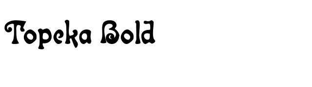 Topeka Bold font preview