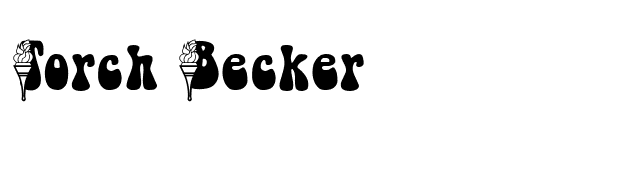 Torch Becker font preview