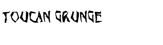 Toucan Grunge font preview