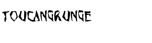 ToucanGrunge font preview